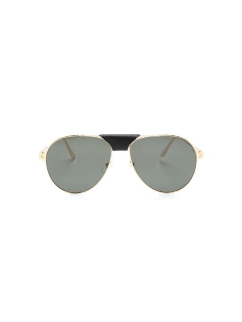 Cartier Santos de Cartier pilot sunglasses