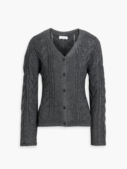 Other Designers Cable-knit wool and cashmere-blend cardigan