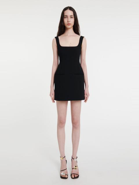 A.W.A.K.E. MODE MINI TAILORED DRESS BLACK