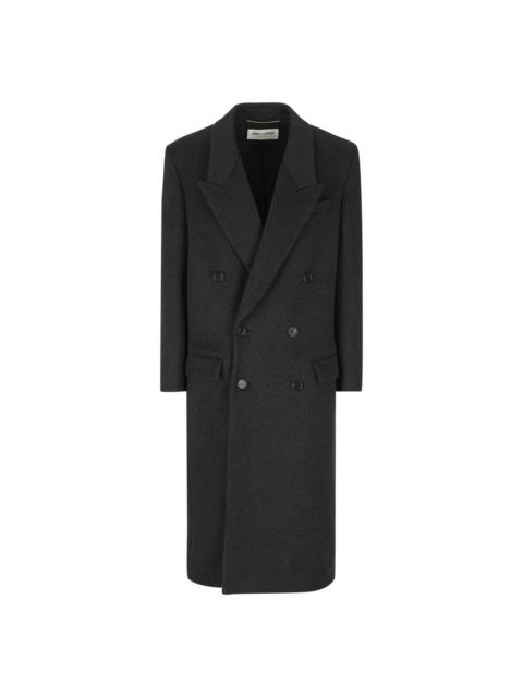 Double-breasted Long-sleeved Coat