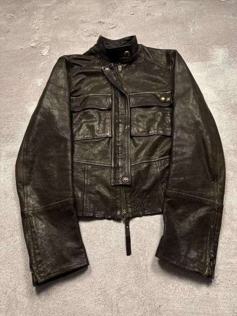 Other Designers Le Grande Bleu (L.G.B.) - Y2K LGB IfSixWasNine Style Grunge Leather Double Zip Jacket