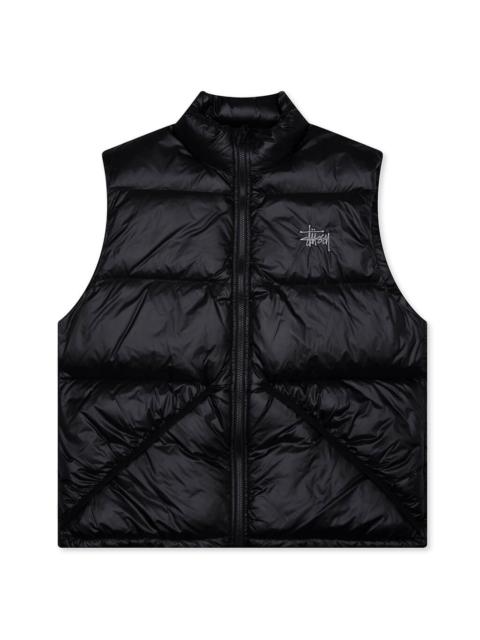 Stüssy MICRO RIPSTOP DOWN VEST - BLACK