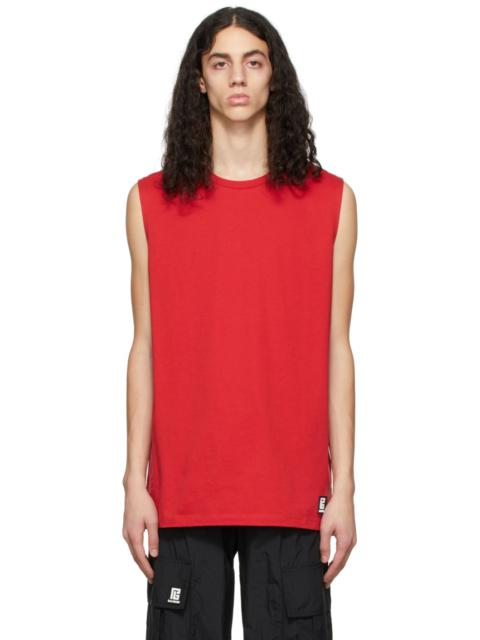 Balmain Red Logo T-Shirt