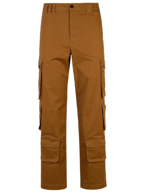 Dolce & Gabbana Brown Cotton Cargo Pants Man