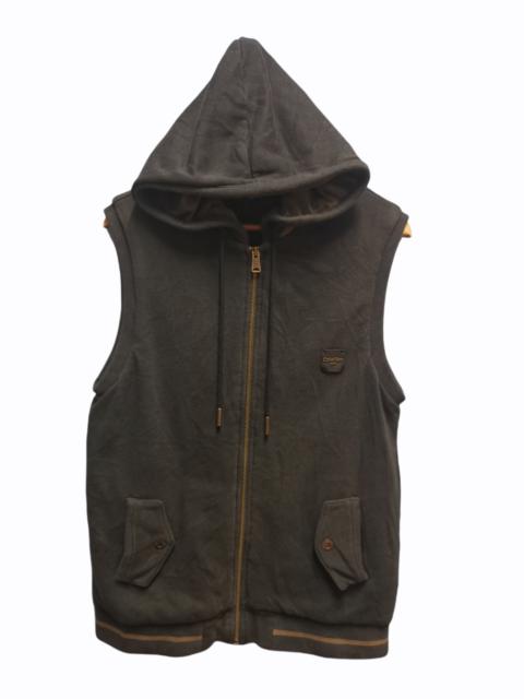 Other Designers Calvin Klein - Calvin Klein Jeans Jacket Sleeveless With Hoodie