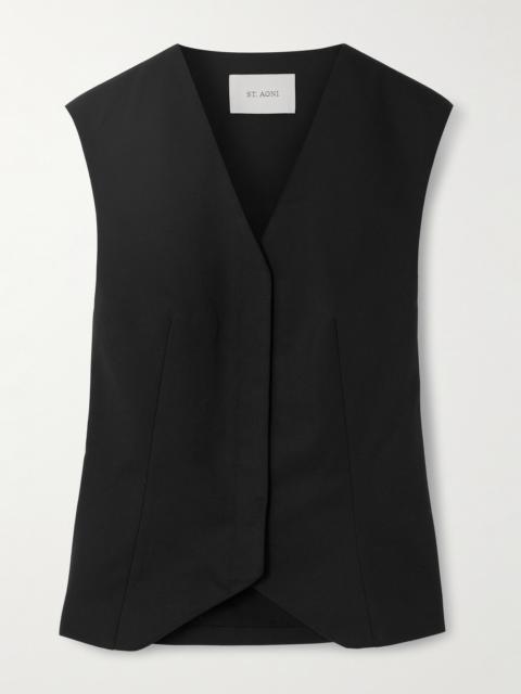 ST. AGNI Recycled-twill Vest