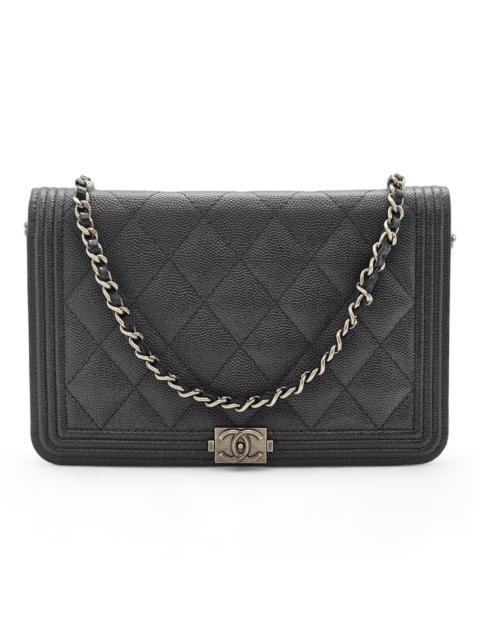 CHANEL Boy WOC Quilted Caviar 23 series