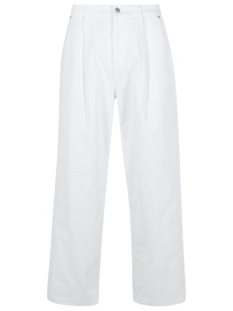 Moschino Moschino White Cotton Pants Men