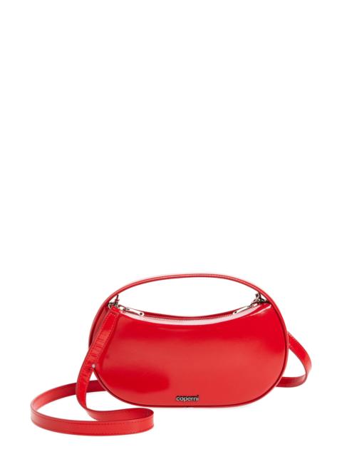 COPERNI Coperni Small Sound Swipe Patent Leather Top Handle Bag in Red at Nordstrom