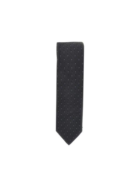 EMPORIO ARMANI SILK NECKTIE WITH JACQUARD MOTIF