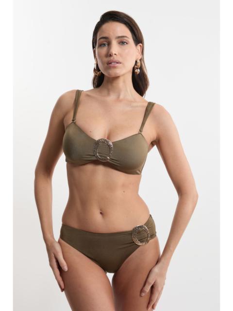 KAREN MILLEN Slinky Trim Detail Bikini Bottoms