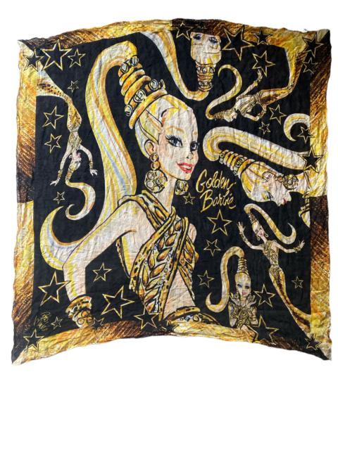 Other Designers Bob Mackie Golden Barbie Silk Scarf