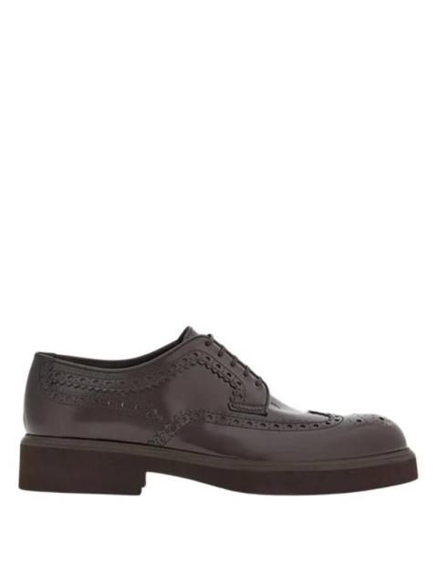 FERRAGAMO Ferragamo Perforated Detailing Derby Shoes