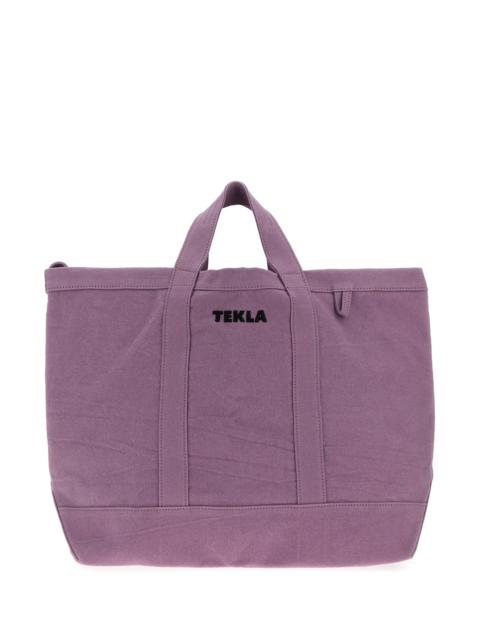 TEKLA Lilac canvas shopping bag