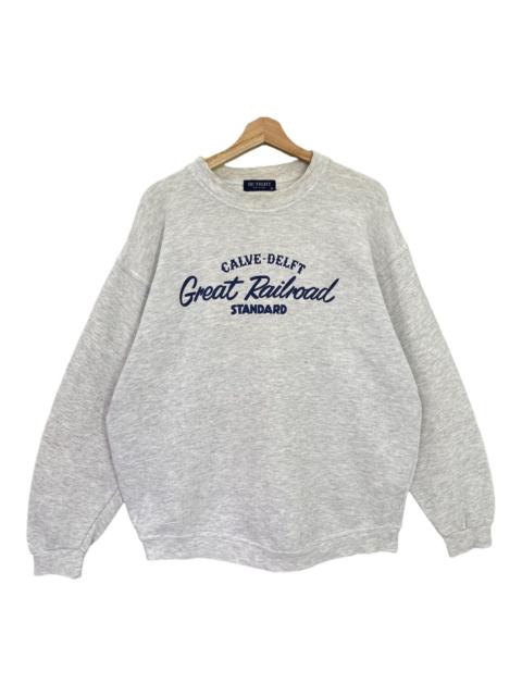 Other Designers Vintage Great Railroad Big Logo Crewneck Sweatshirt Size L