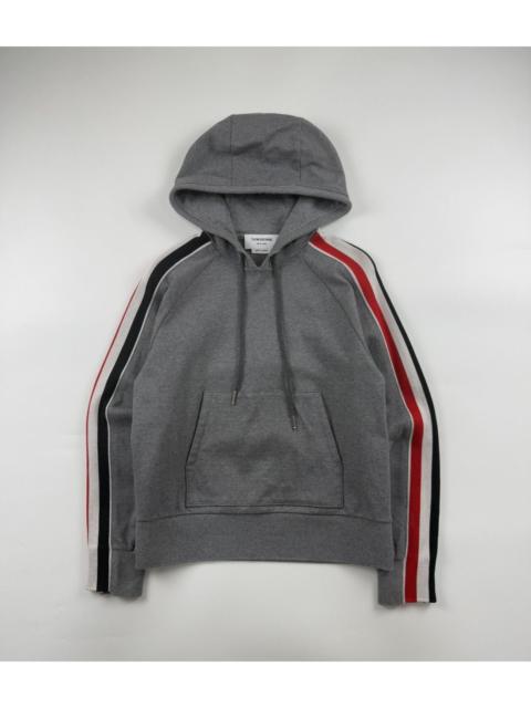 Thom Browne Thom Browne Interlock RWB Stripe Popover Hoodie