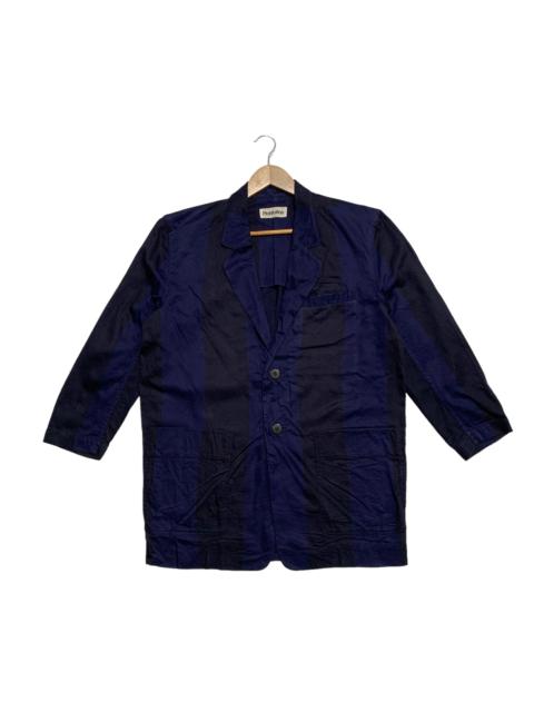 Other Designers Issey Miyake - Plantation Stripe Blazer Jacket