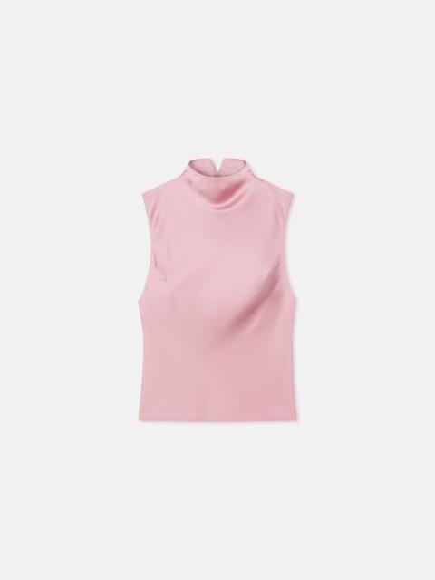 Nanushka Slip Satin Turtleneck Top