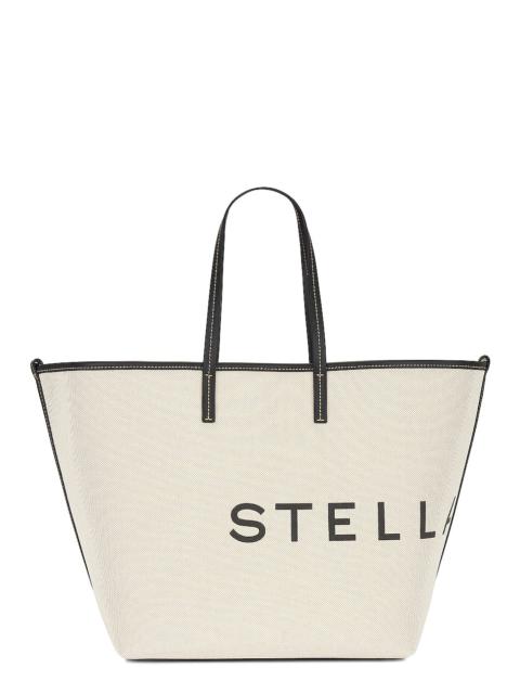 Stella McCartney Salt And Pepper Canvas Tote Bag