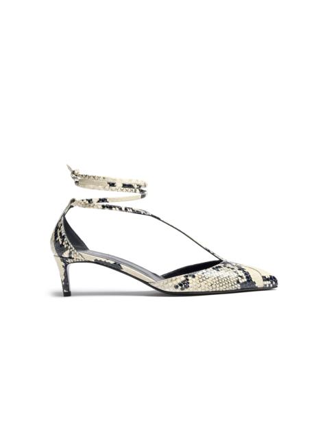 KHAITE Mia Python-Effect Leather Pumps python