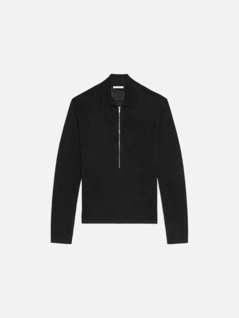 Helmut Lang LONGSLEEVE ZIP POLO