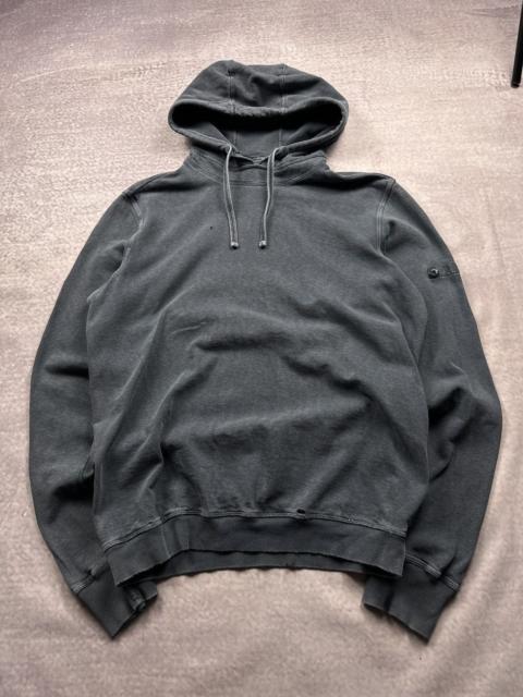 Stone Island Rare AW17 Stone Island Garment Dyed Distressed Hoodie