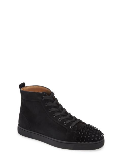 Christian Louboutin Christian Louboutin Lou Spikes High Top Sneaker in B049 Black/black/bk at Nordstrom