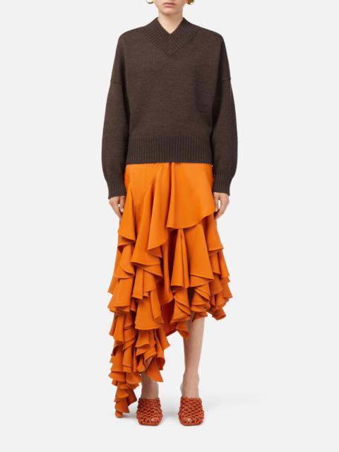 Bottega Veneta Knit Cotton Sweater brown
