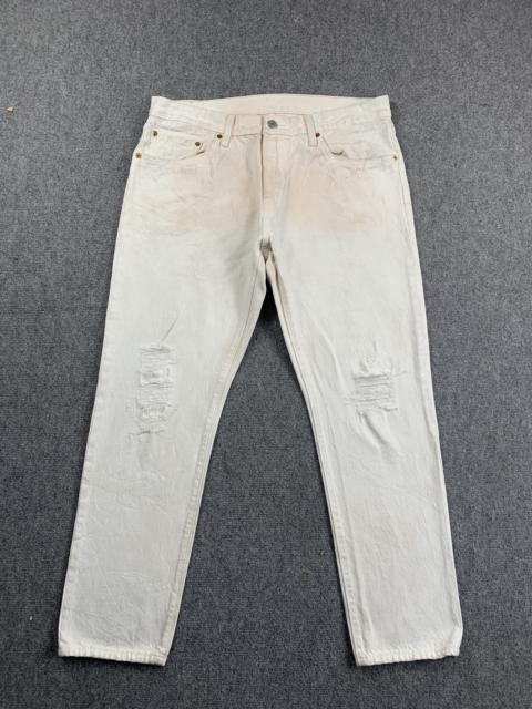 Vintage - Vintage Levis 501 Dirty Used White Jeans