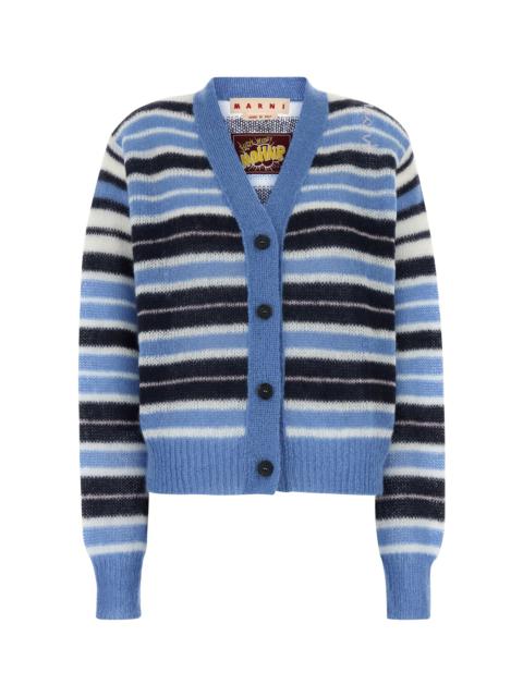 Marni Multicolor mohair blend cardigan