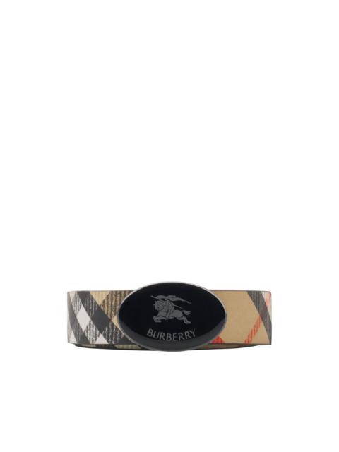 checked belt