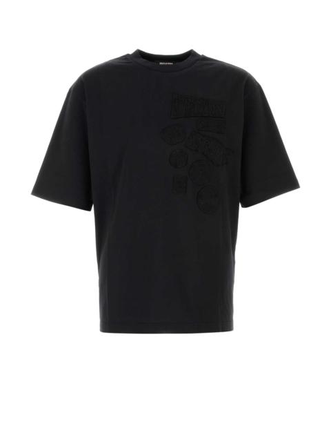 DSQUARED2 Dsquared Men Black Cotton Dsquared X Magliano T-Shirt