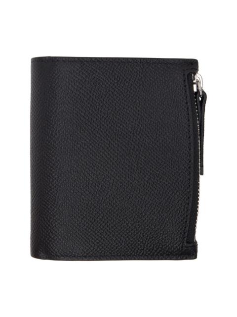 Black Four Stitches Wallet