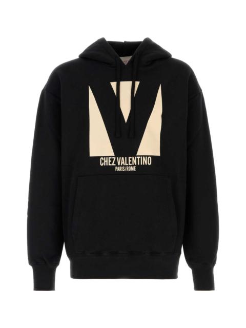 Black Cotton Sweatshirt