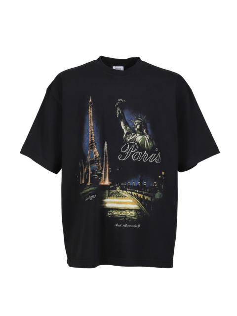 VETEMENTS PARIS TOURIST T-SHIRT / BLK