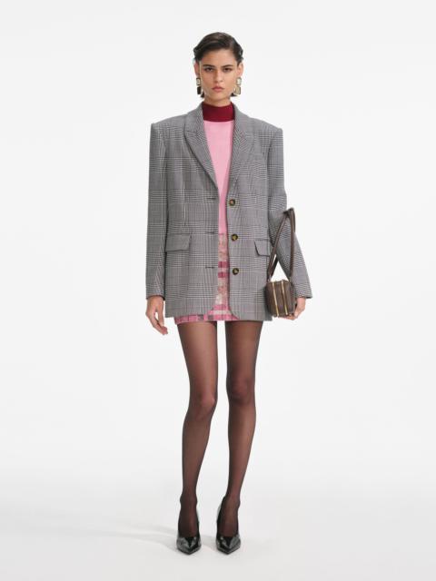self-portrait Prince Of Wales Check Blazer