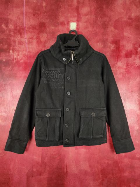 Other Designers Japanese Brand - Beach Sound Black multi pocket Jacket #4345