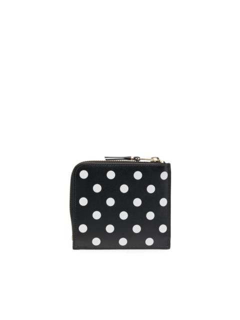 Comme Des Garçons SA3100PD WALLET - PRINTED POLKA DOT BLACK