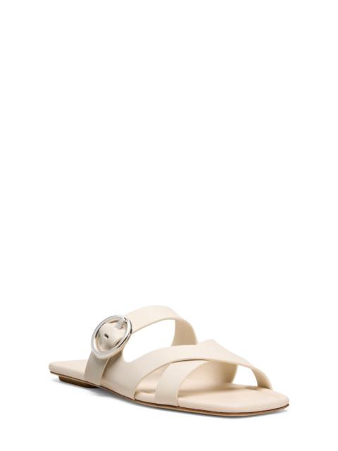 Stuart Weitzman Stuart Weitzman Villa Slide Sandal in Linen at Nordstrom