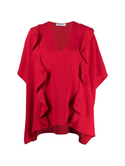 Valentino Valentino Garavani Ruffled Drape Blouse