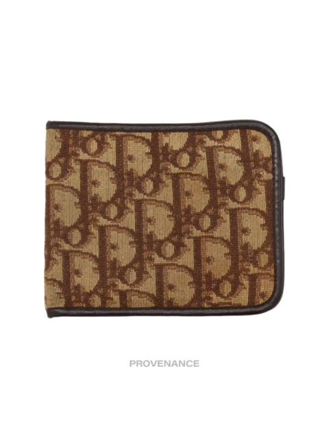 Dior Dior Oblique Trotter Bifold Wallet - Brown Jacquard