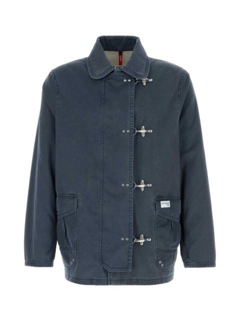 Other Designers Fay Men Denim Blue Twill 4 Gancini Jacket
