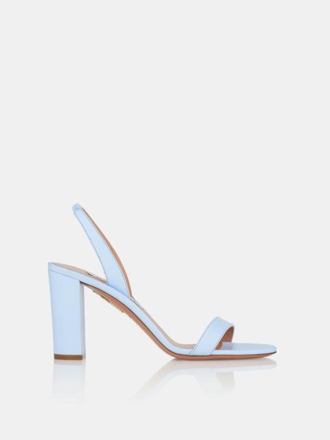 AQUAZZURA So Nude Block Sandal 85
