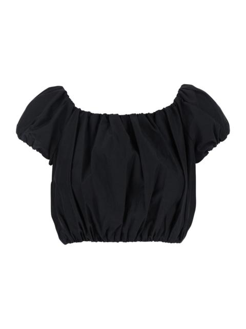 THE ANDAMANE - The Andamane Women 'Whitely' Black Top With Balloon Design In Cotton Blend Woman