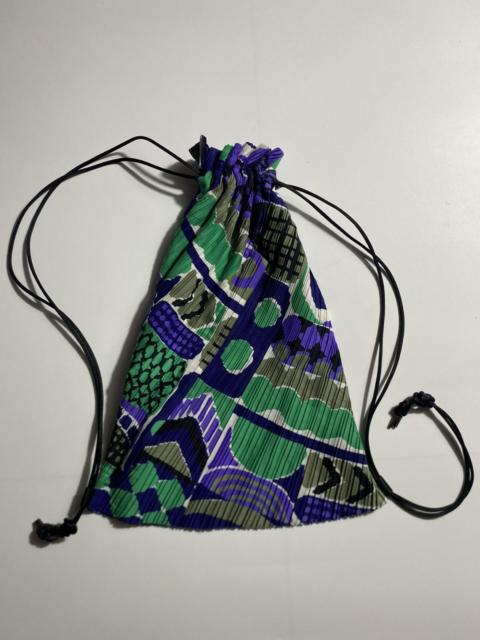 Pleats Please Issey Miyake PLEATS PLEASE BY ISSEY MIYAKE GRAPHIC DRAWSTRING BAG