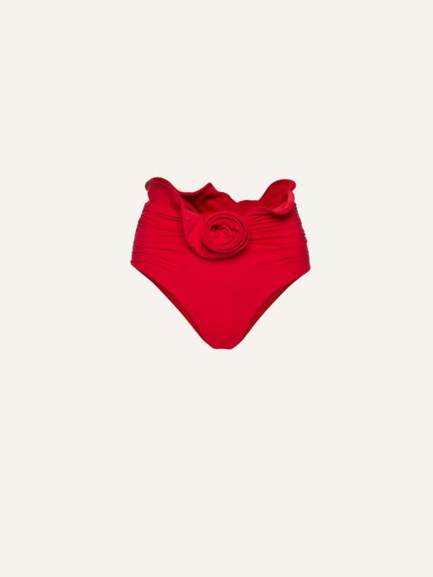 MAGDA BUTRYM Sculpted waist swim bottom in red