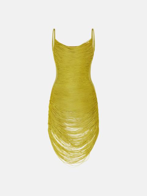 THE ATTICO LIGHT GREEN MINI DRESS