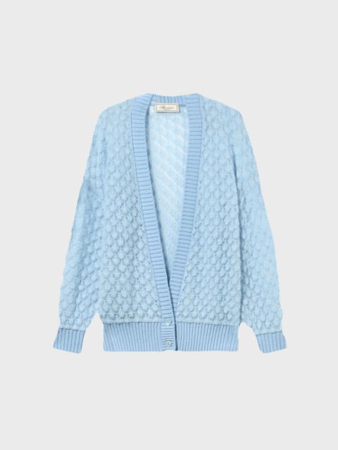 Blumarine OVERSIZED OPENWORK KNIT CARDIGAN