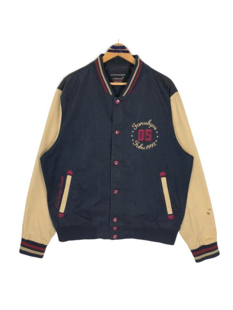 Other Designers Vintage 90s FUBU Cotton Varsity Jacket Big Logo Embroidery