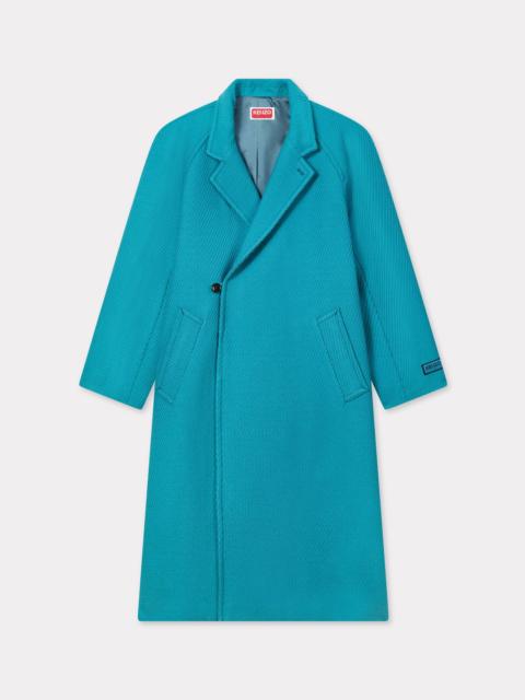 KENZO Wrap coat in mixed virgin wool